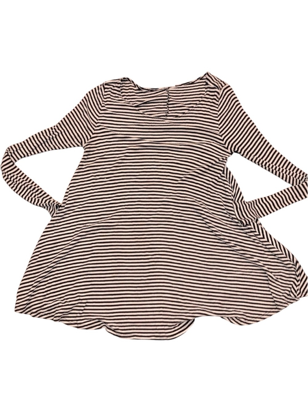 PPLA black and white striped long sleeve top size small